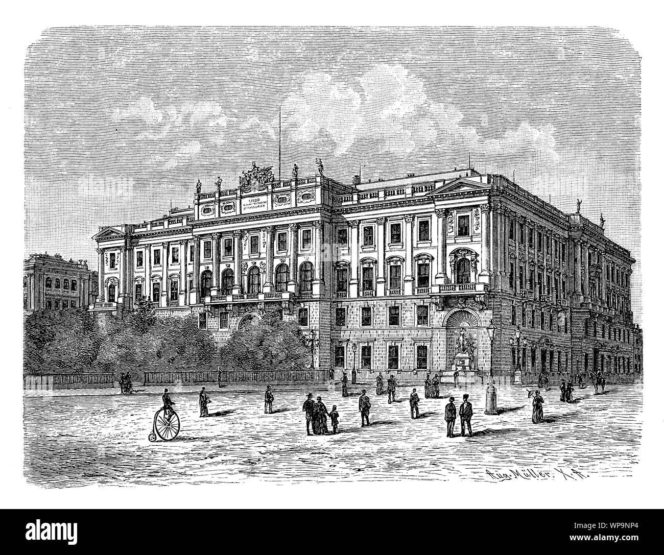 Lloyd austriaco Trieste shipping company palazzo costruito nel 1883 su una delle più belle piazze di Trieste Foto Stock