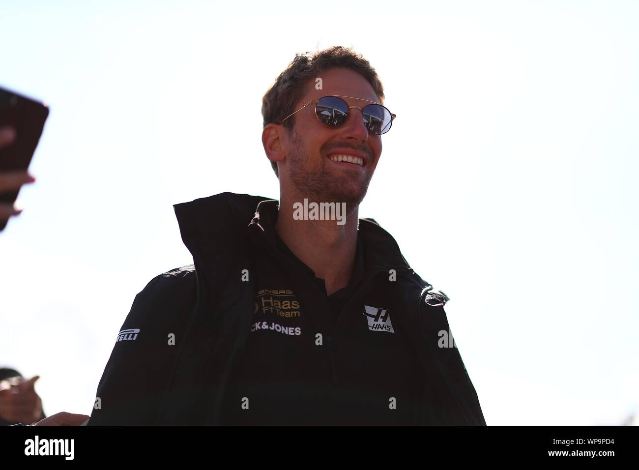 #08 Romain Grosjean, Haas Team di F1. GP Italia Monza 5-8 Settembre 2019 Foto Stock