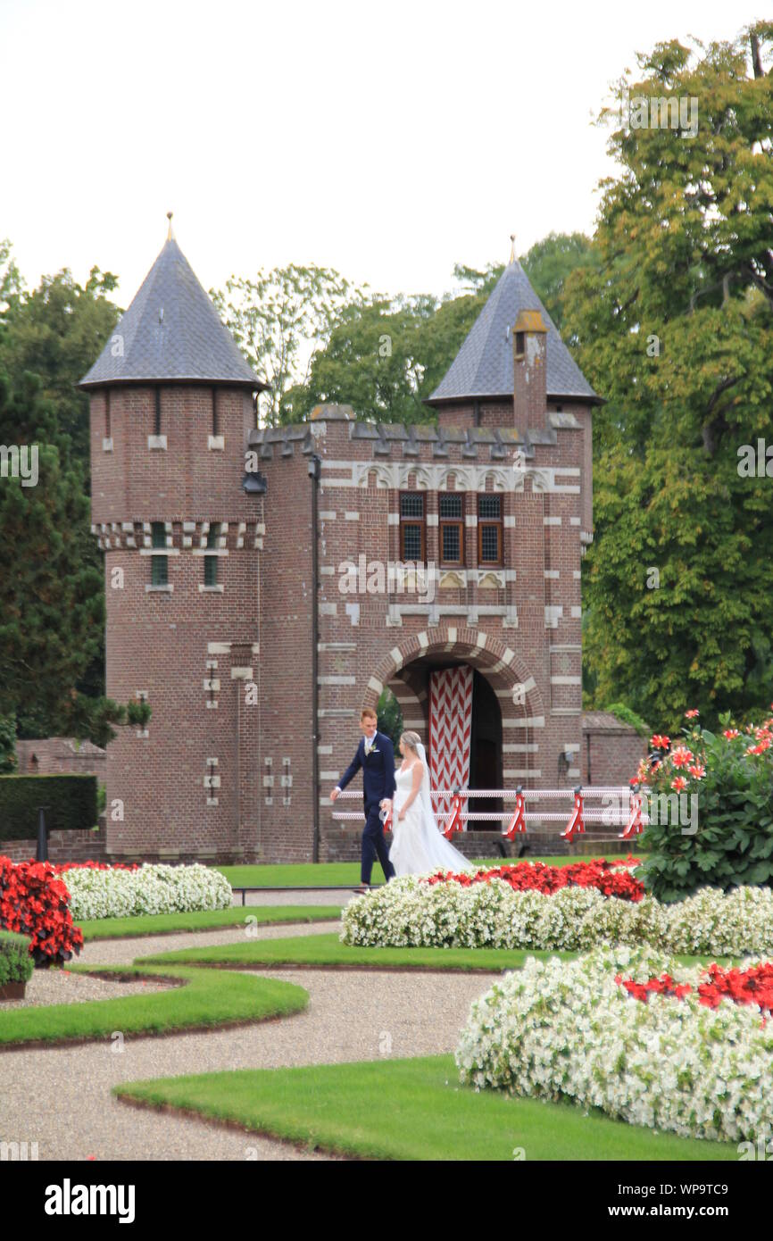 Il castello di Haar in Haaruilens, Paesi Bassi Foto Stock