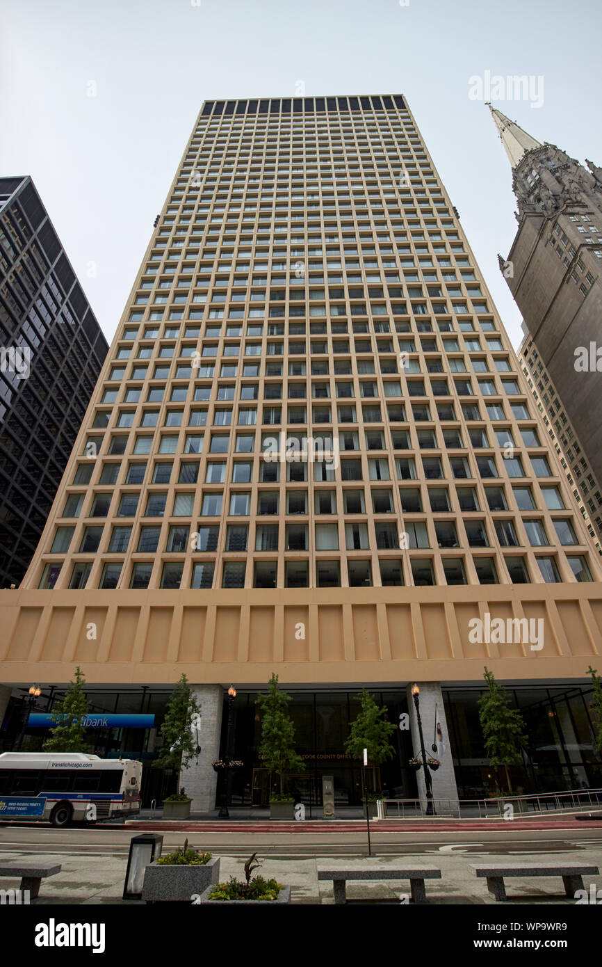 George dunne cook county administration building o edificio brunswick Chicago Illinois USA Foto Stock