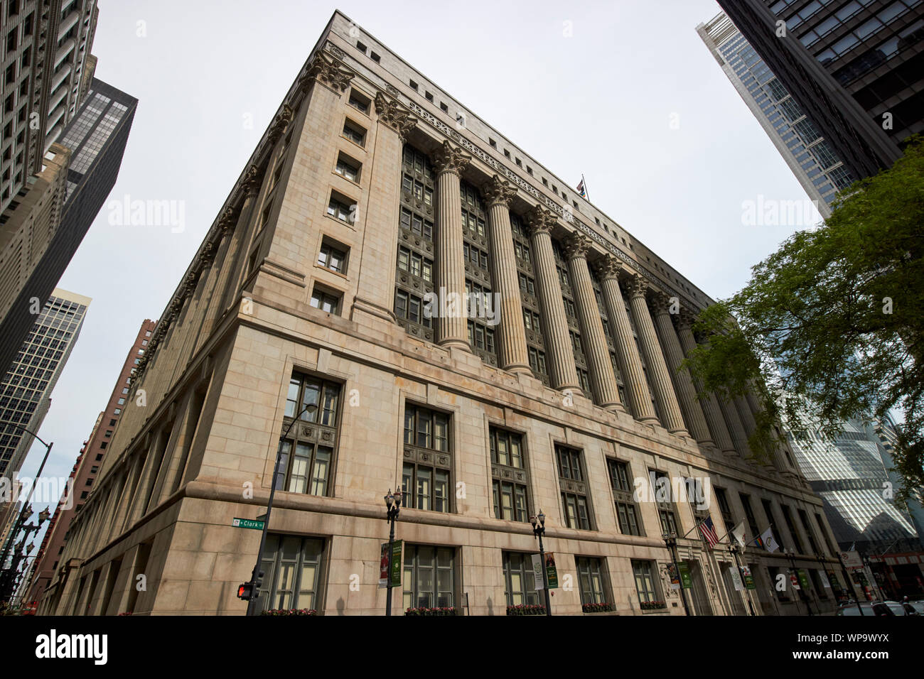 La contea di Cook sezione dell'edificio di chicago city hall e daley plaza Chicago Illinois USA Foto Stock