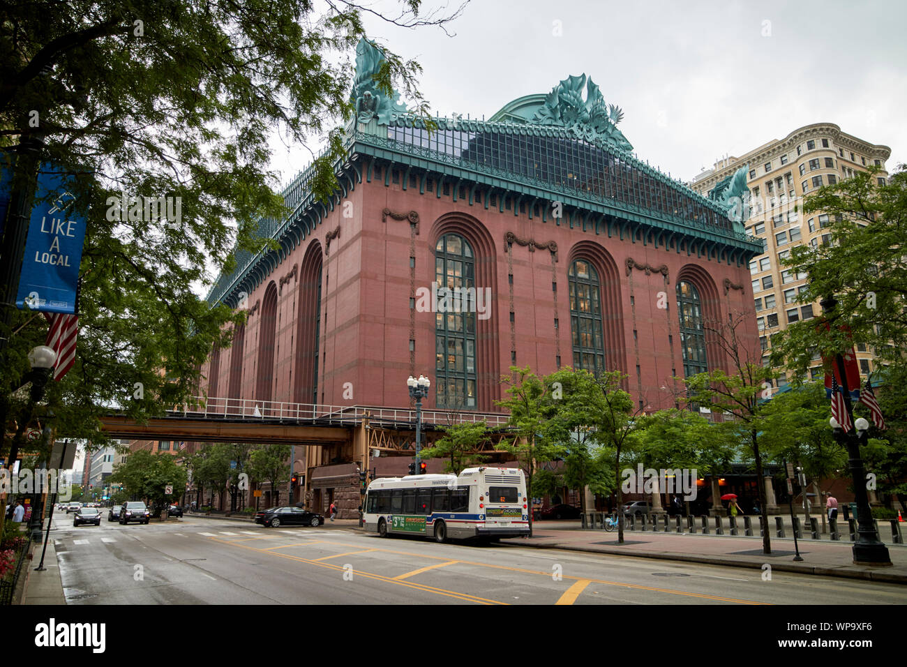 Harold Washington Library Center ramo principale del Chicago Public Library system Chicago Illinois USA Foto Stock