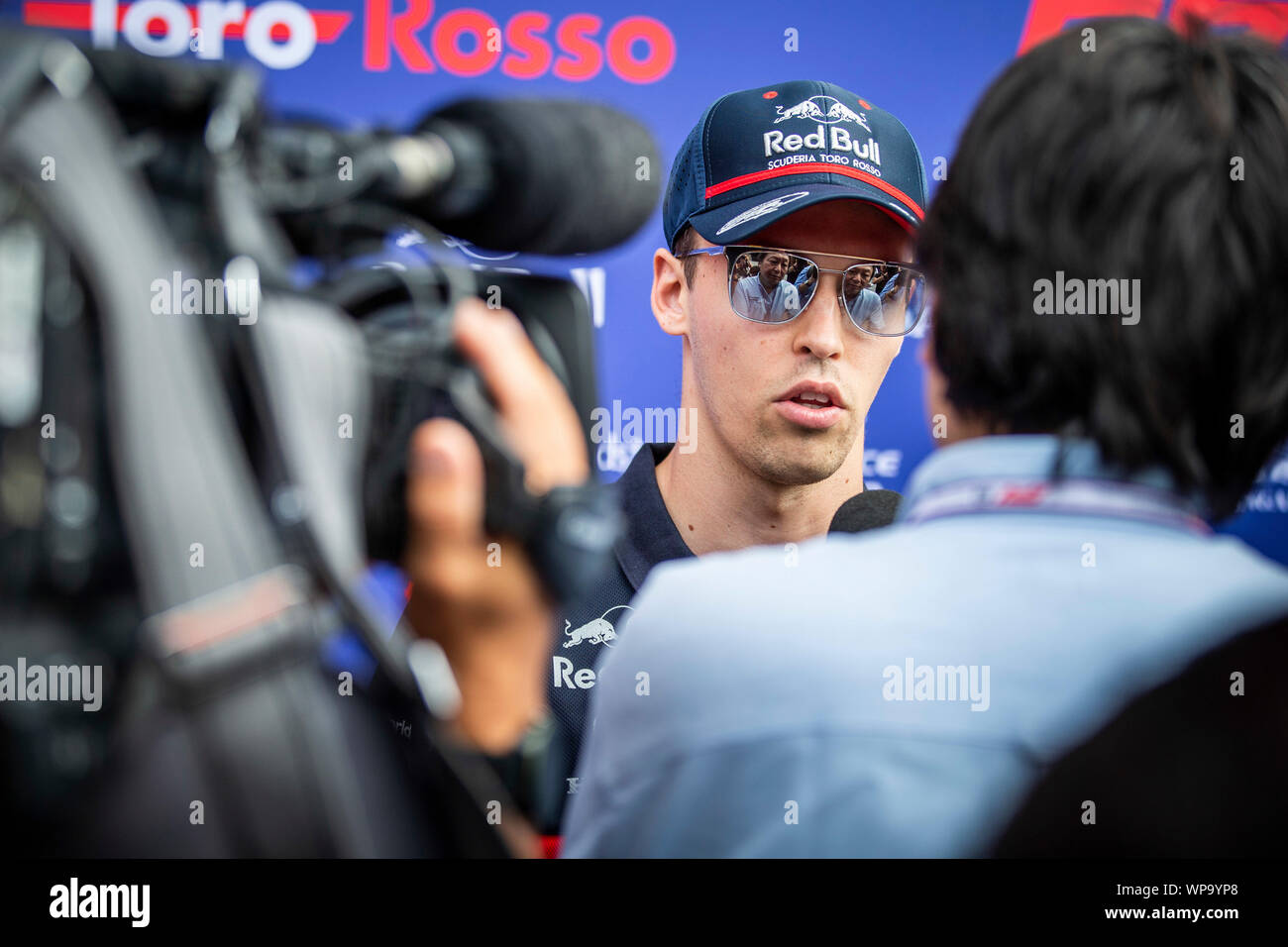 Monza, Italia. 05 Sep, 2019. Motorsports: FIA Formula One World Championship 2019, # 26 Gran Premio d'Italia il russo Daniil Kvyat (RUS, Red Bull goalo Rosso Honda), Credit: dpa/Alamy Live News Foto Stock