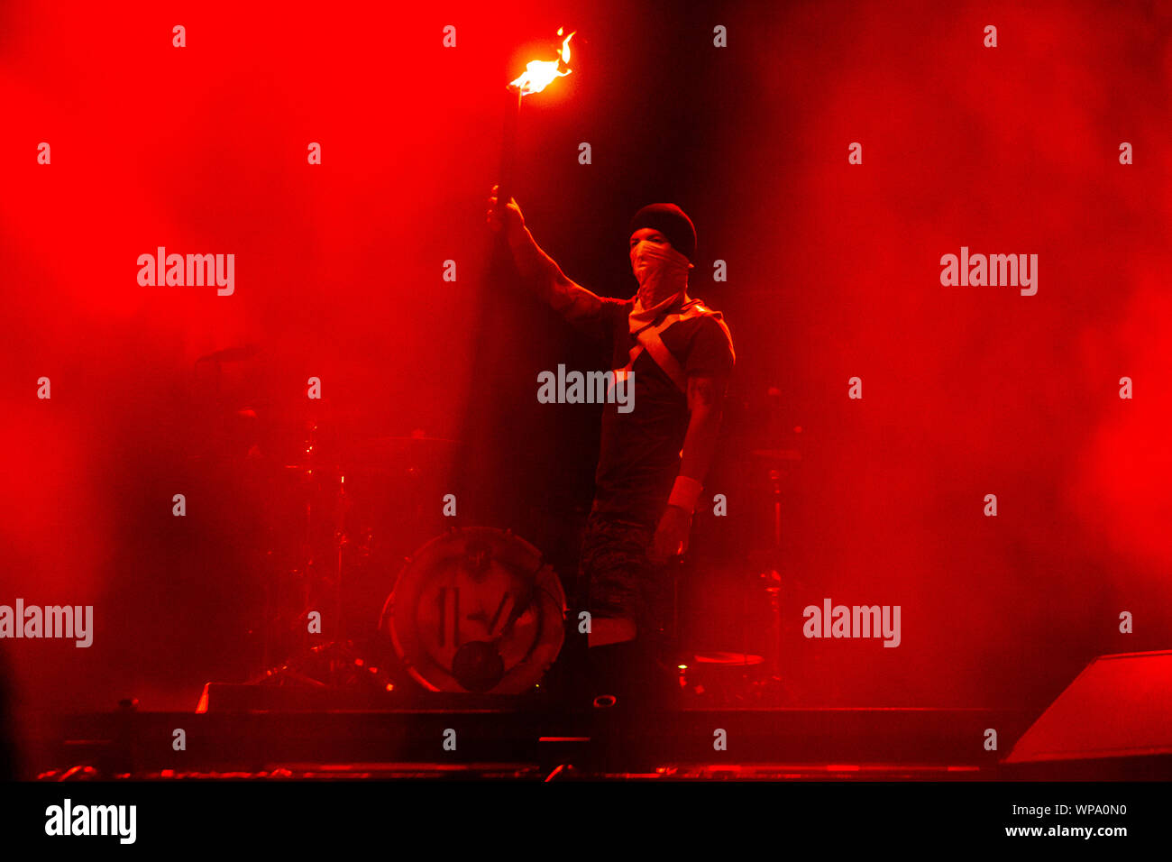 Biddinghuizen, Paesi Bassi 17 agosto 2019 Twenty One piloti esegue live at Lowlands Festival 2019 © Roberto Finizio/ Alamy Foto Stock