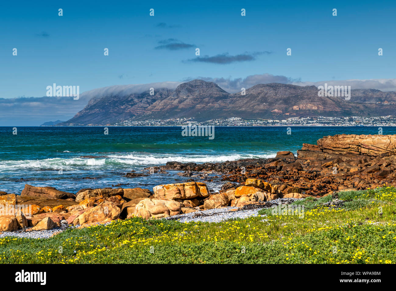 Muizenberg, Cape Peninsula, Cape Town, Western Cape, Sud Africa Foto Stock