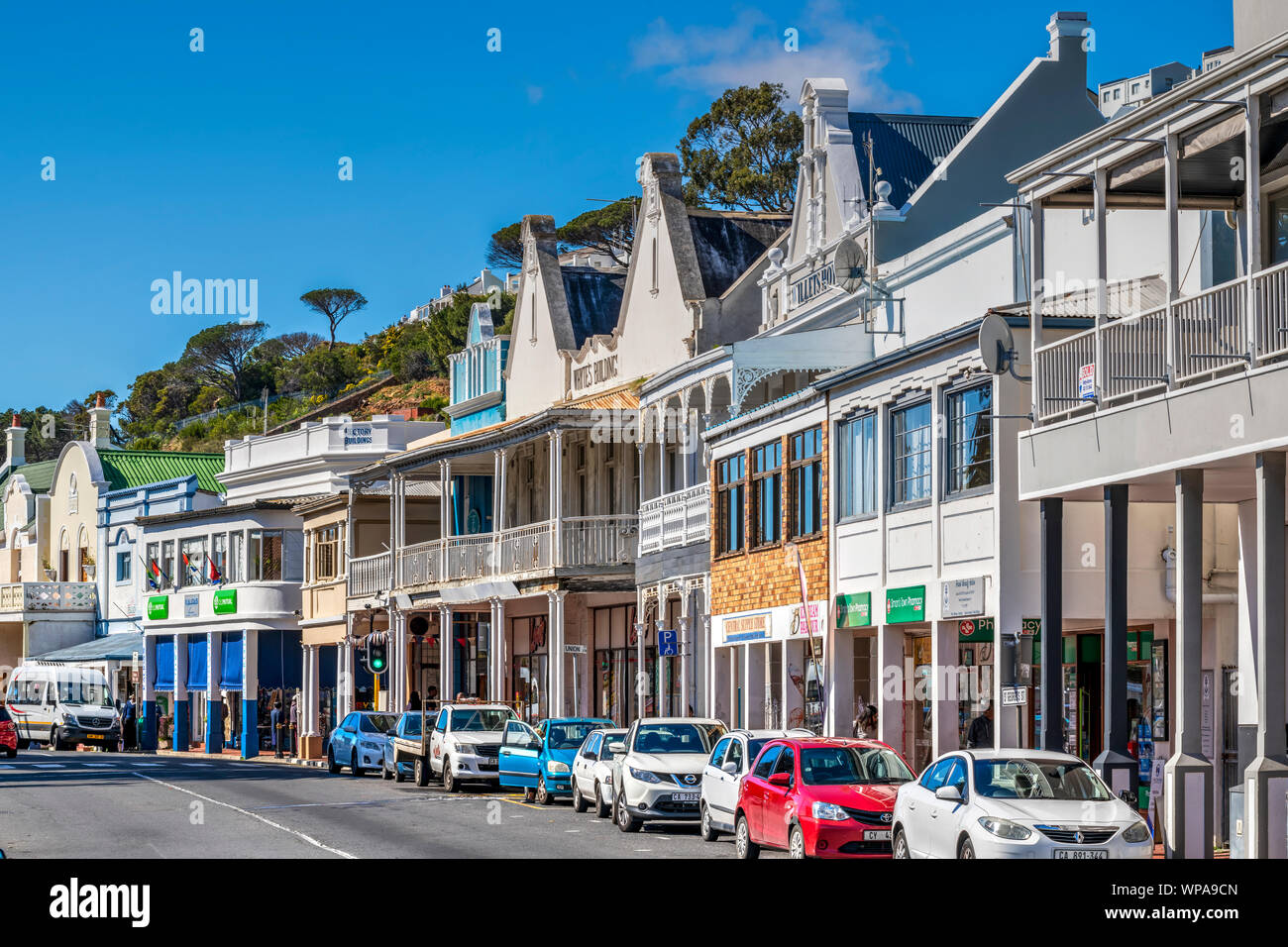 Edifici Coloniali, Simon's Town, Cape Town, Western Cape, Sud Africa Foto Stock