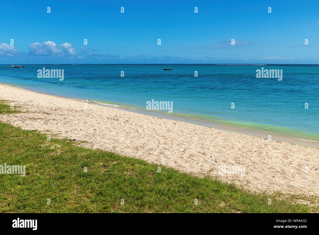 Bellissima spiaggia a sud-ovest dell'isola di Mauritius, Africa Foto Stock