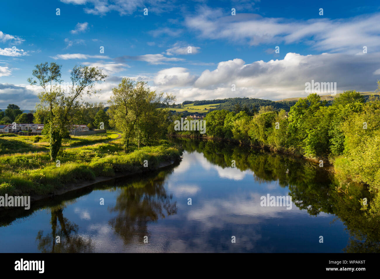 Stirling via fiume Foto Stock