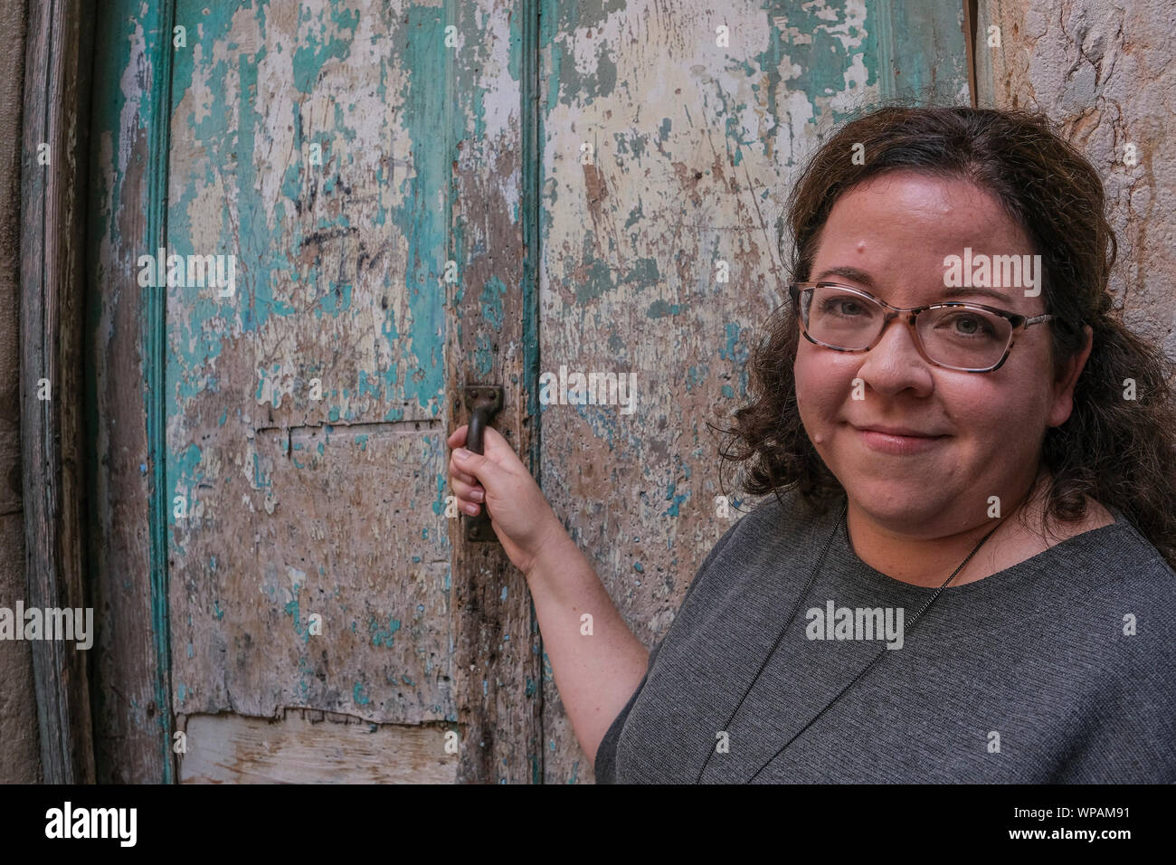 Venezia, Italia - 04 aprile: Fiona McFarlane assiste un photocall durante incroci di Civiltà letteratura internazionale Festival di Venezia Foto Stock