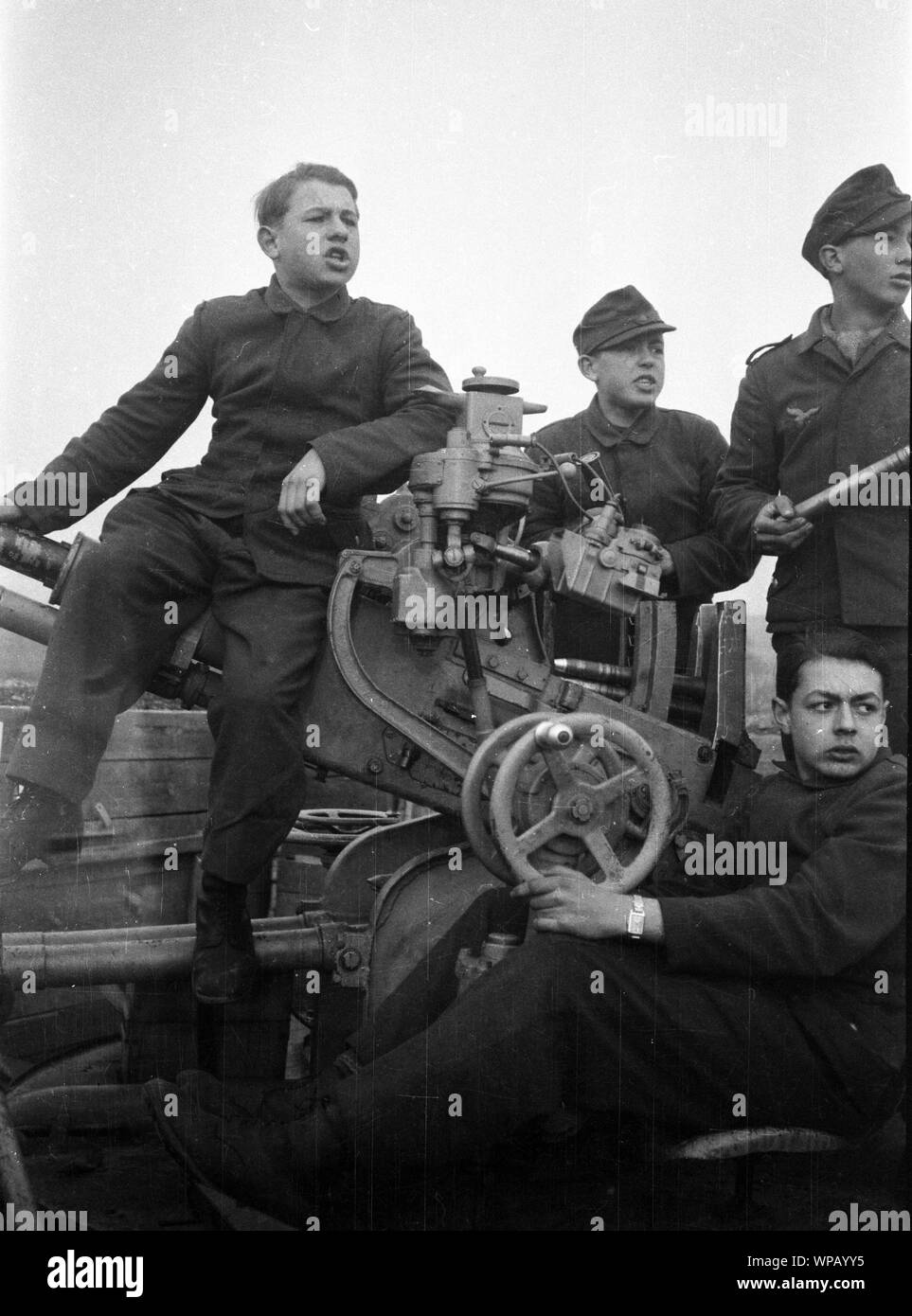 Wehrmacht Heer / Luftwaffe Flugabwehrkanone FLAK 3,7 cm / 37 mm - Anti aerei pistola 3,7 cm / 37mm M1939 Foto Stock