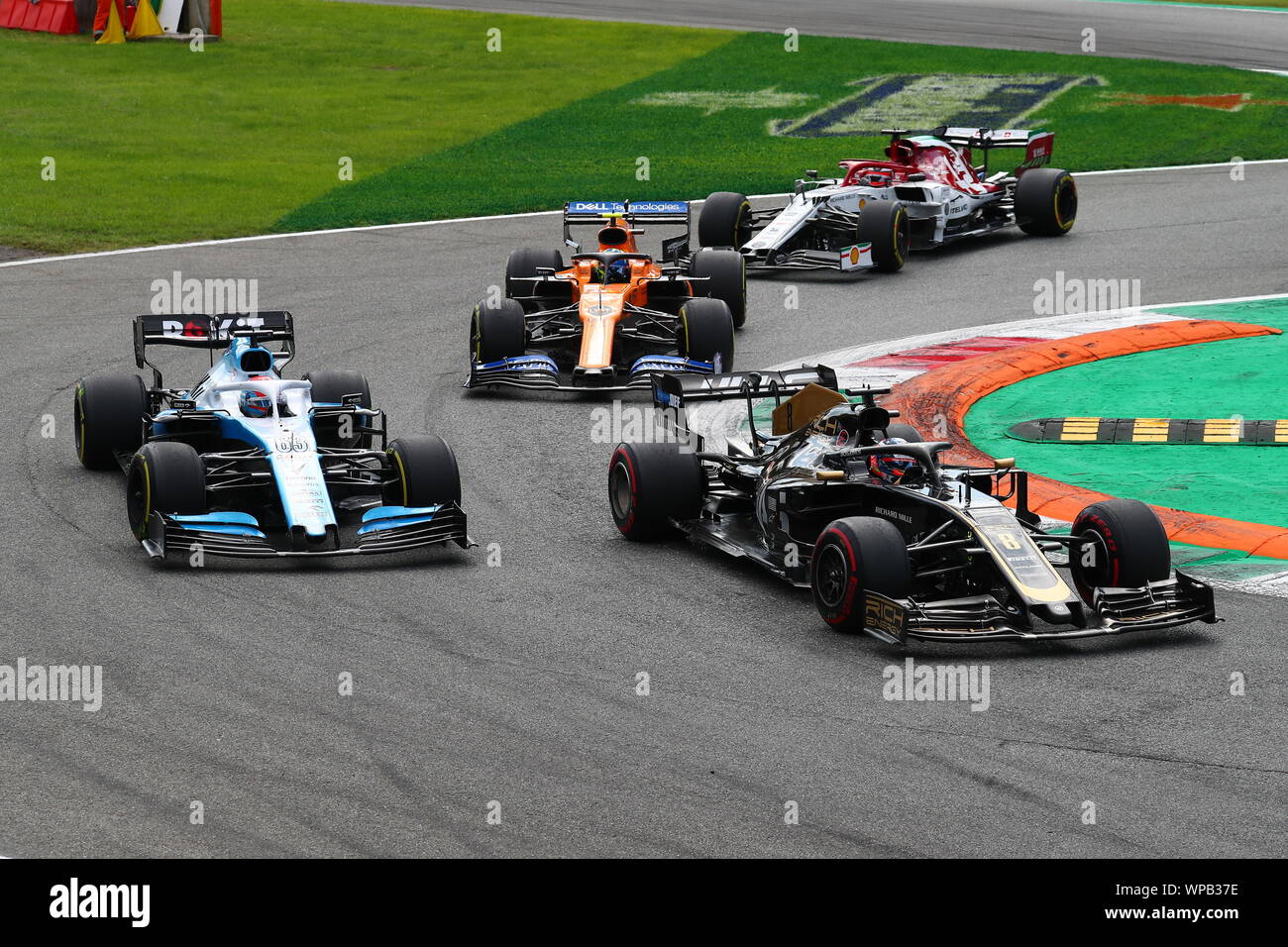 #08 Romain Grosjean, Haas Team di F1. GP Italia Monza 5-8 Settembre 2019 Foto Stock