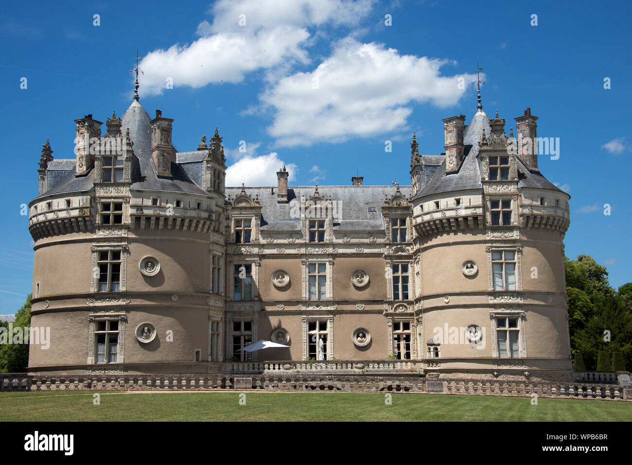 Le Lude Chateau Le Lude Touraine Francia Foto Stock