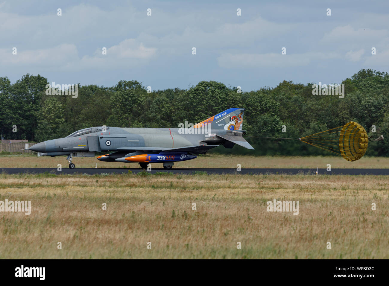 VOLKEL PAESI BASSI 13 Giugno 2019: Greco Air Force McDonnell Douglas F-4 Phantom II a Luchtmachtdagen Foto Stock