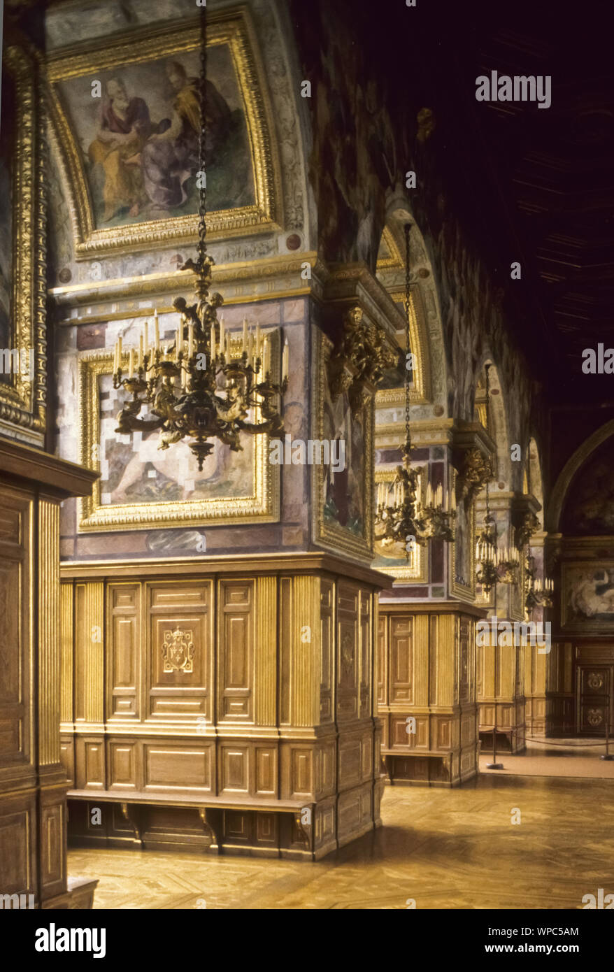 Il castello di Fontainebleau - Palazzo Fontainebleau Foto Stock