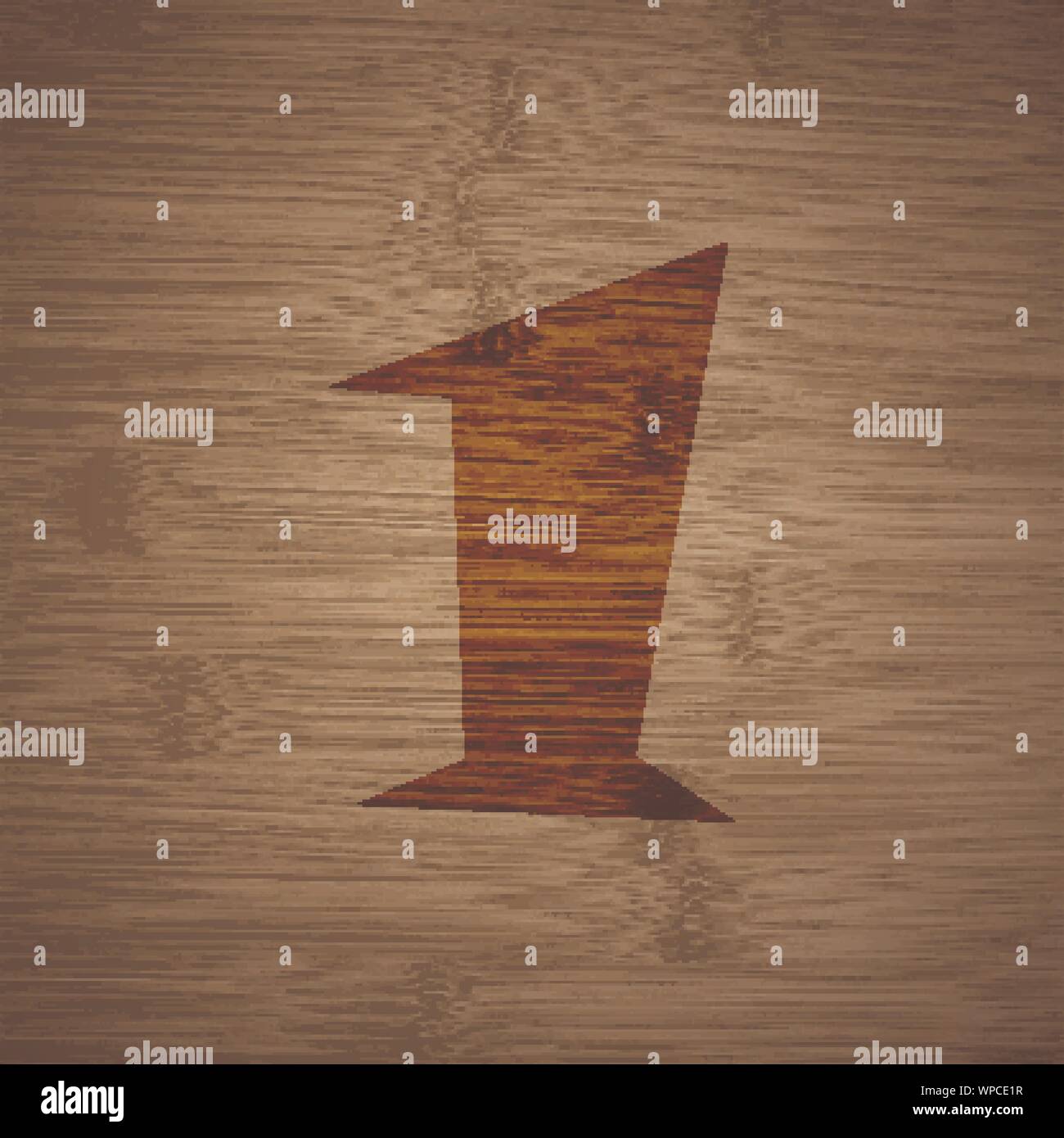 Numero uno simbolo icona appartamento moderno design web con lunga ombra e lo spazio per il tuo testo. Vettore Illustrazione Vettoriale