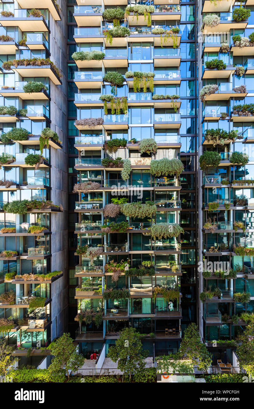 Un Parco Centrale di Sydney - un insolito edificio verde Foto Stock