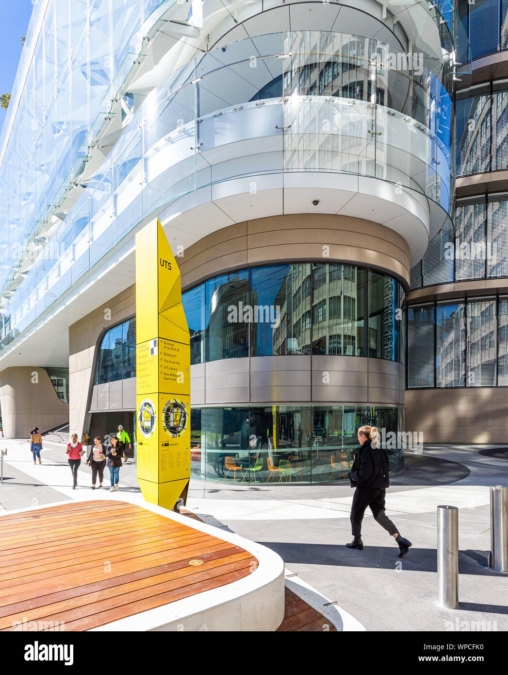 La University of Technology Sydney è di nuovo edificio 2 Centrale UTS Foto Stock