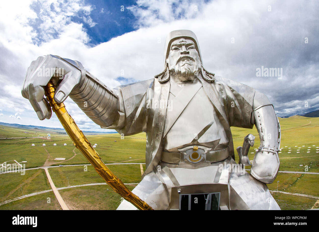 Il mondo la più grande statua di Gengis Khan. Mongolia, data di scatto 20 agosto 2019 Foto Stock