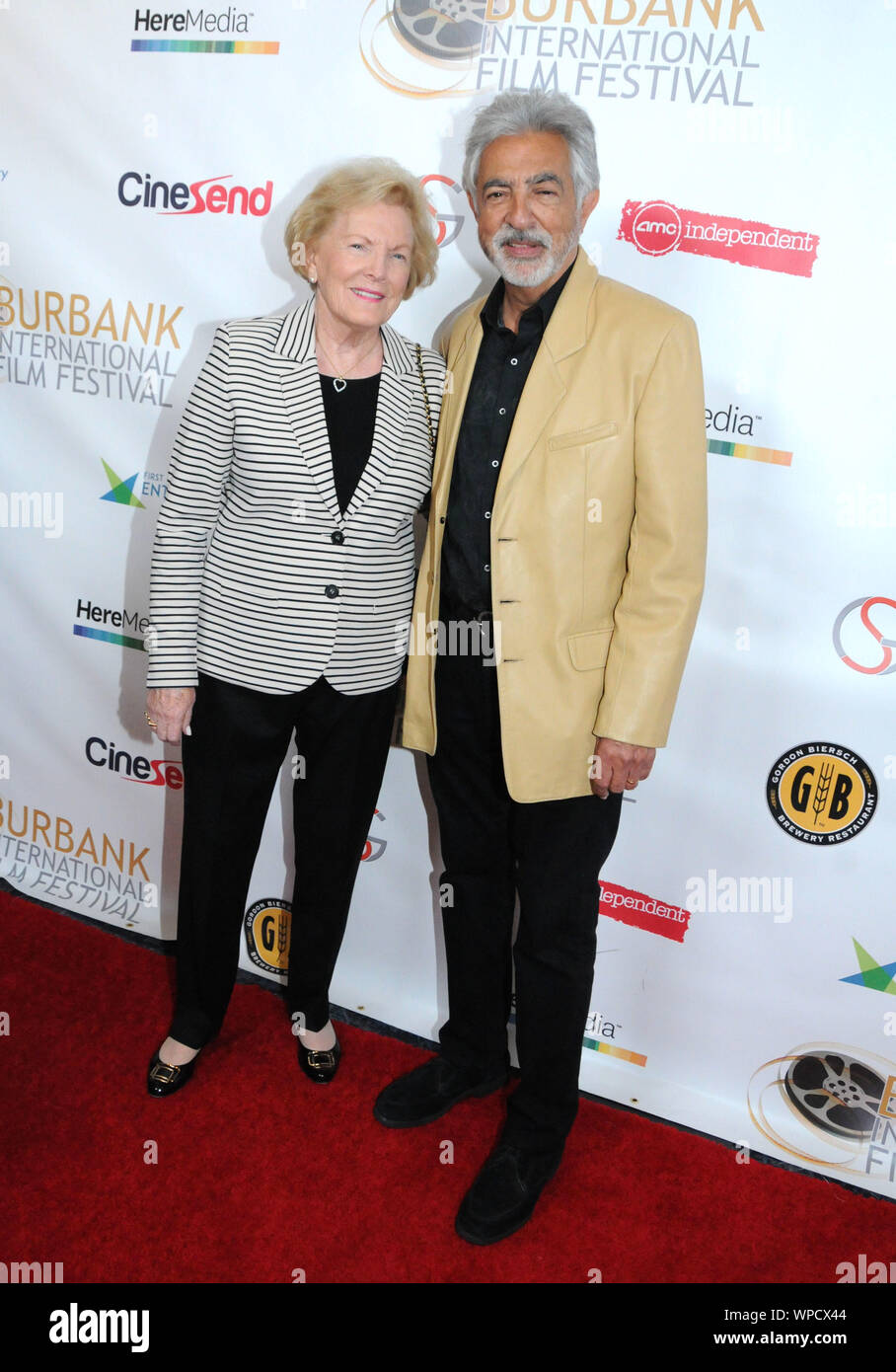 Burbank, in California, Stati Uniti d'America 8 settembre 2019 attore Joe Mantegna e la moglie Arlene Vrhel frequentare la chiusura di notte di Burbank International Film Festival il 8 settembre 2019 a Los Angeles Marriott Burbank Airport Hotel & Convention Center di Burbank, California, Stati Uniti d'America. Foto di Barry re/Alamy Live News Foto Stock