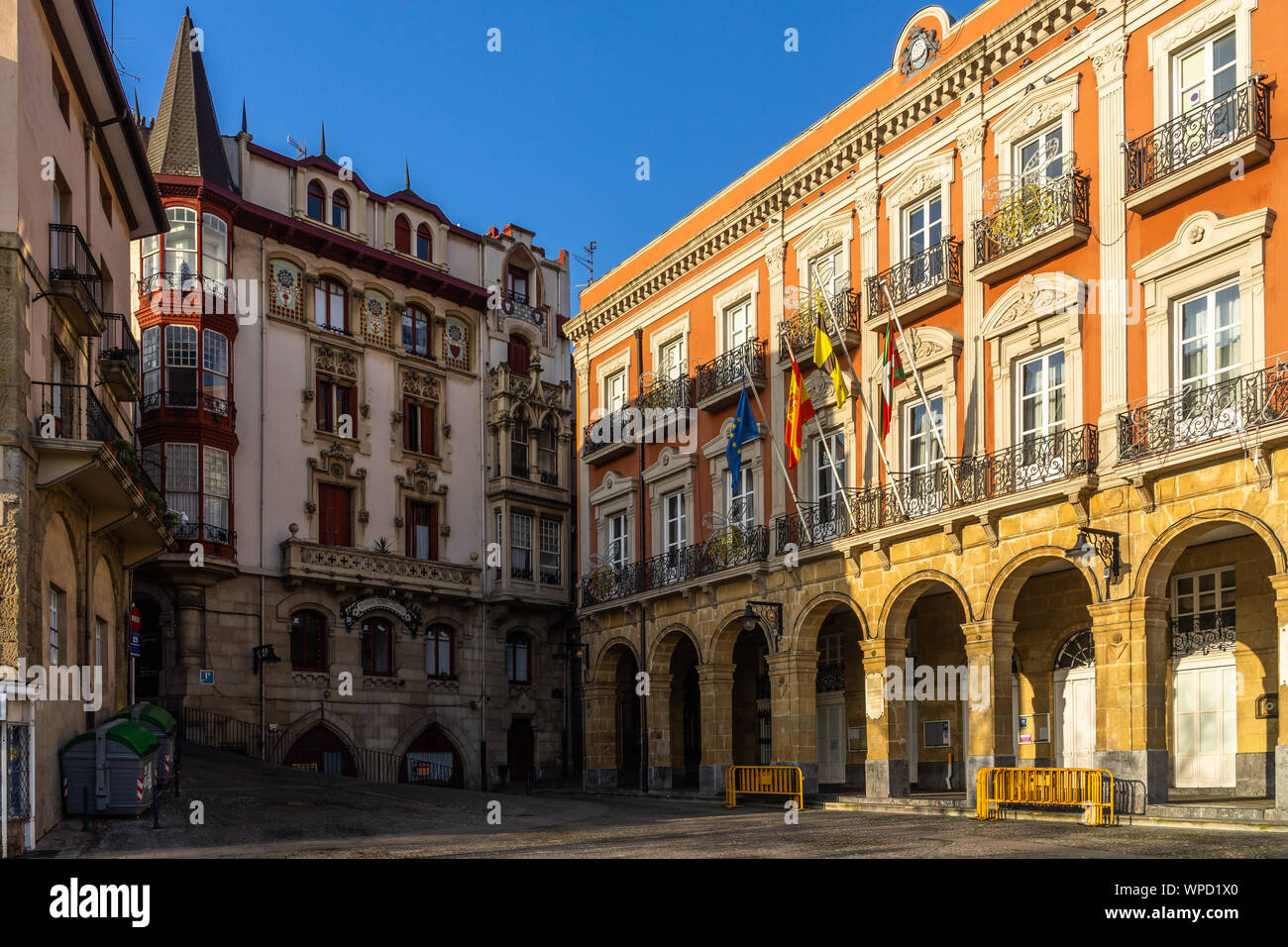 Portugalete municipio edificio in Solar Plaza, Paesi Baschi Foto Stock