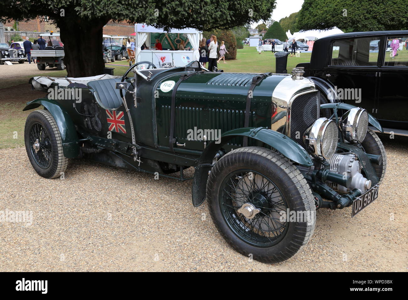 Bentley 4,5 litro soffiante 'Team Car" (1929), il Concours di eleganza 2019, Hampton Court Palace, East Molesey Surrey, Inghilterra, Gran Bretagna, Regno Unito, Europa Foto Stock