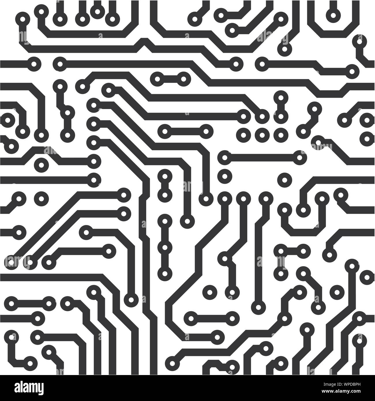 Vettore di Seamless texture - scheda di circuito Illustrazione Vettoriale