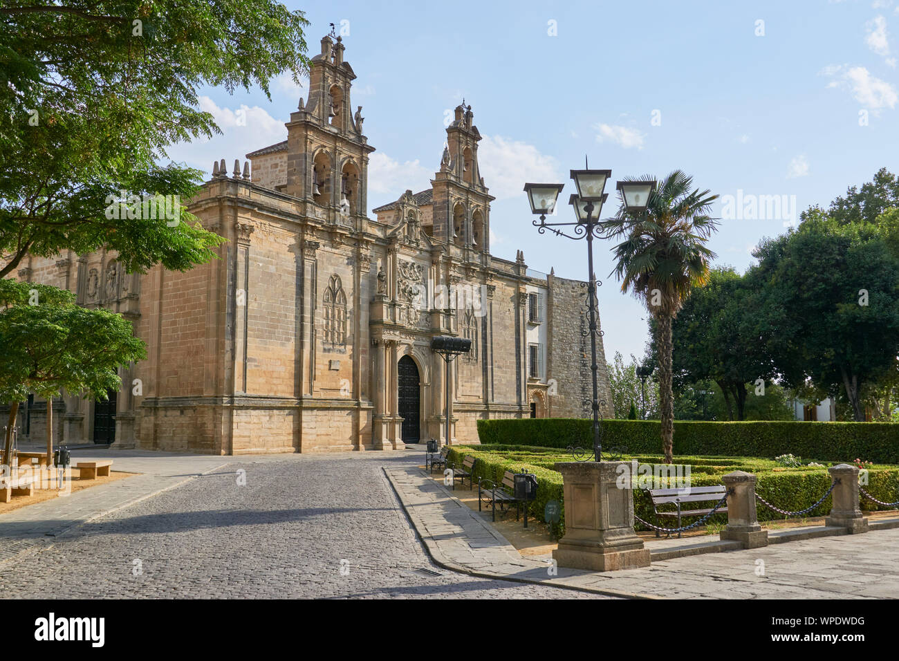 Basilica di Santa Maria de los Reales Alcazares, in stile gotico. A Ubeda, Jaen Foto Stock