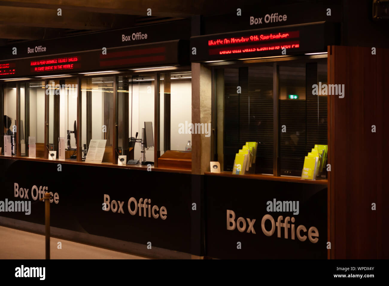 Sydney Opera House Box Office all'interno. Foto Stock