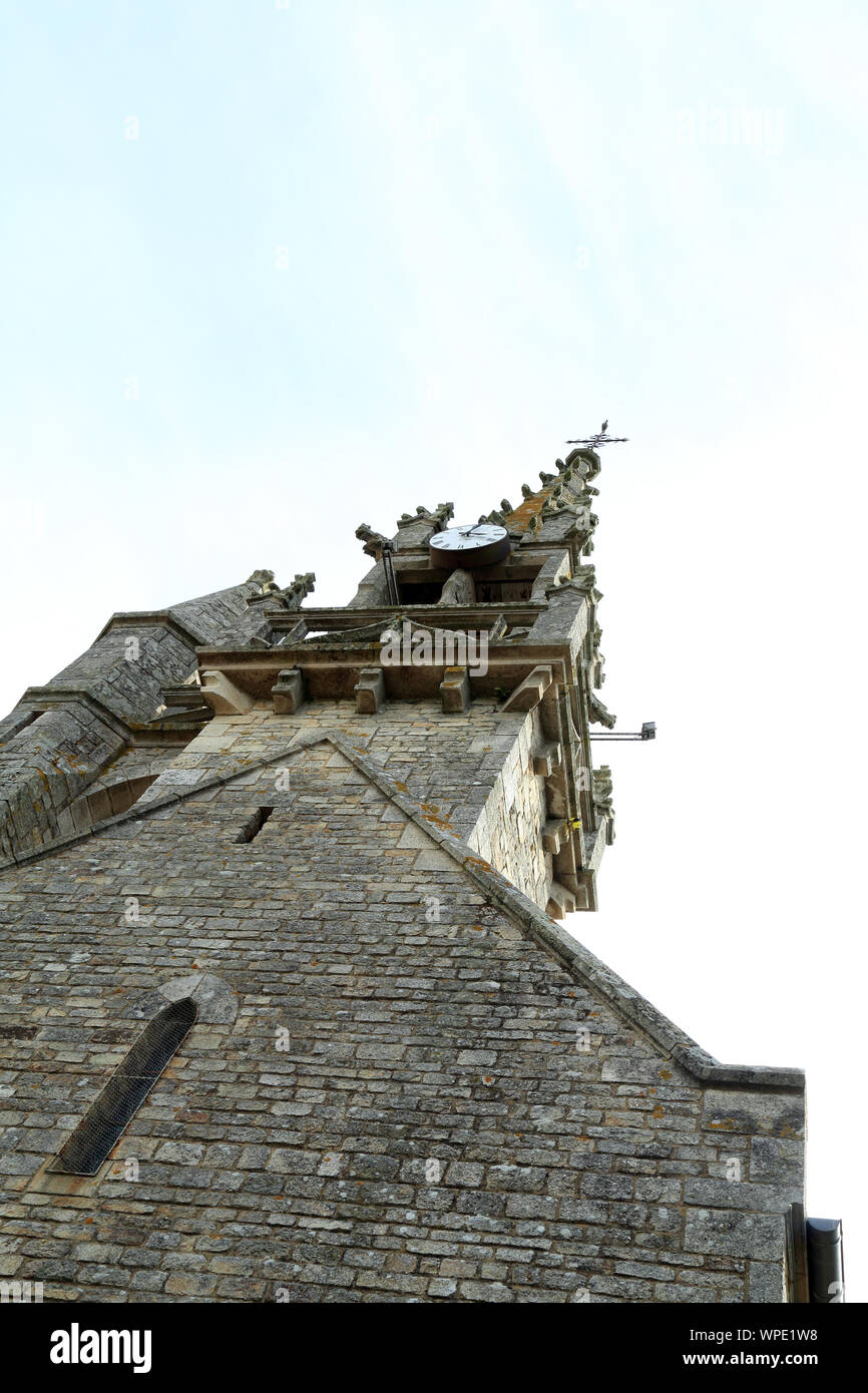 Eglise Saint Andre alla Roc St Andre, Morbihan, in Bretagna, Francia Foto Stock