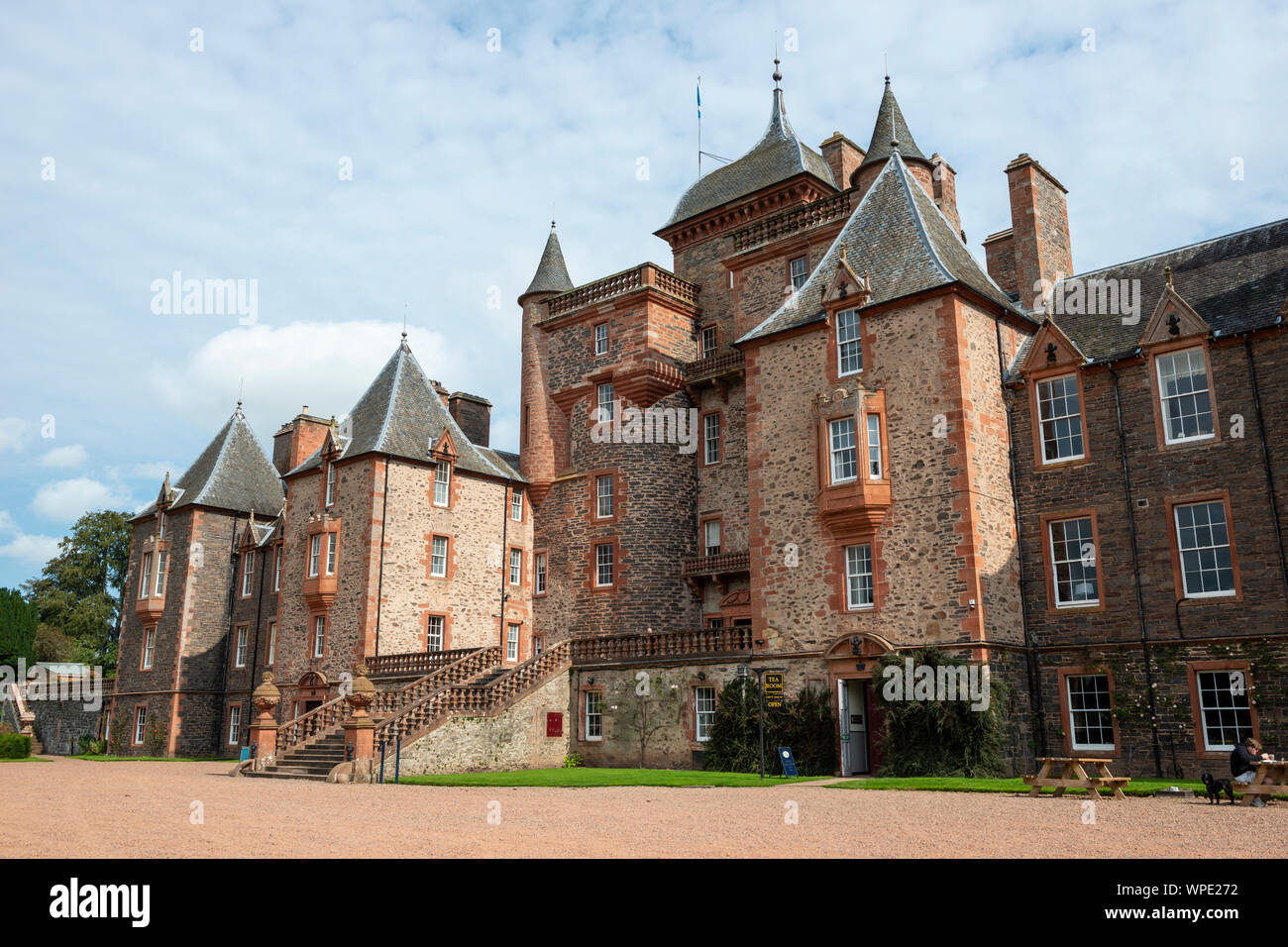 Il castello di Thirlestane vicino a Lauder, Scottish Borders, Scotland, Regno Unito Foto Stock