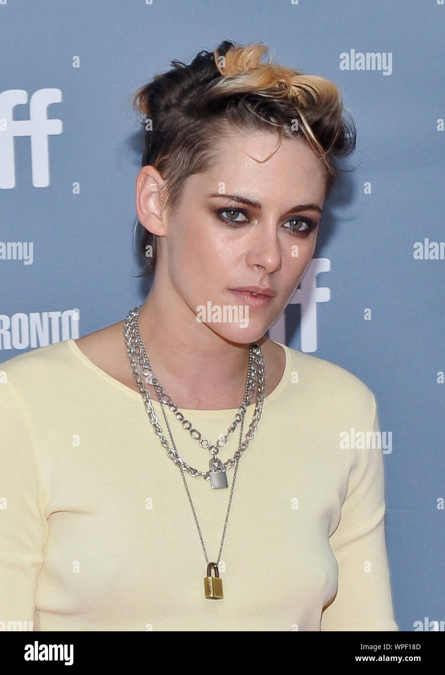 Settembre 8, 2019, USA: 08 Settembre 2019 - Toronto Ontario Canada - Kristen Stewart. 2019 Toronto International Film Festival - 'Seberg " conferenza stampa tenutasi a TIFF Bell Lightbox. Photo credit: Brent PerniacAdMedia (credito Immagine: © AdMedia via ZUMA filo) Foto Stock