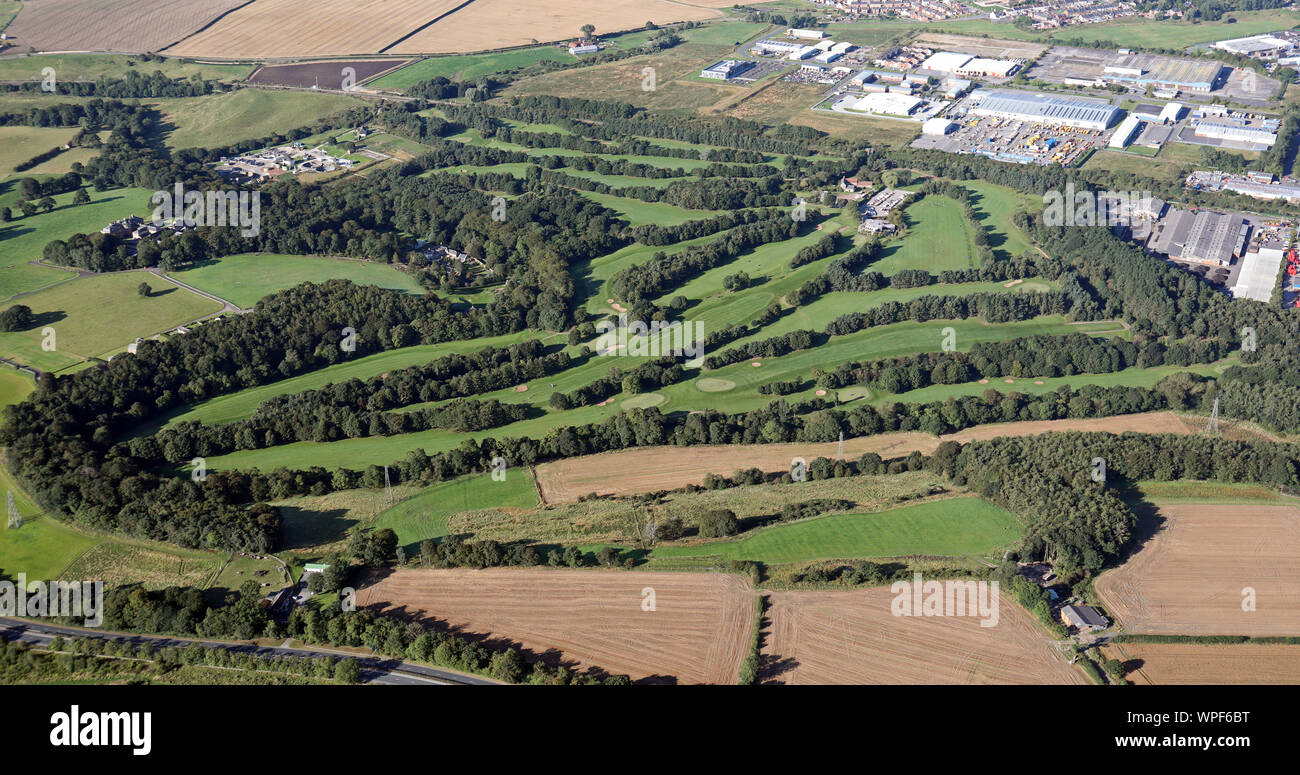 Vista aerea di Durham City Golf Club Foto Stock