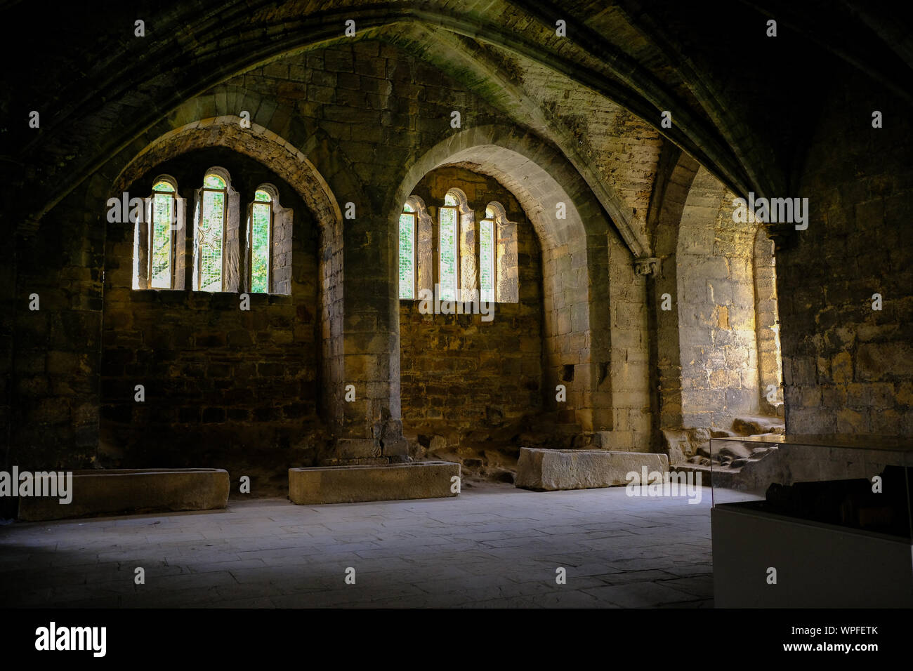 Abbazia di Kirkstall, Leeds Foto Stock