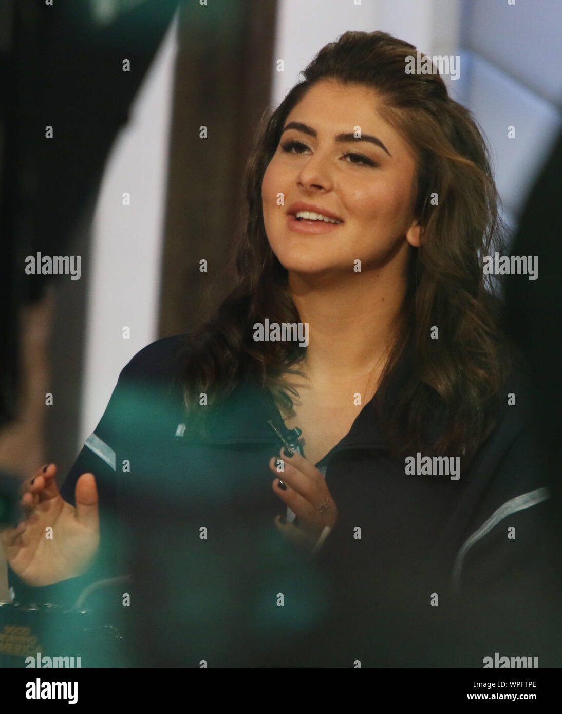 New York, NY, STATI UNITI D'AMERICA. 09Sep, 2019. Bianca Andreescu a Good Morning America per parlare del suo US Open 2019 win su Serena Williams il 09 settembre 2019 a New York City. Credito: Rw/media/punzone Alamy Live News Foto Stock