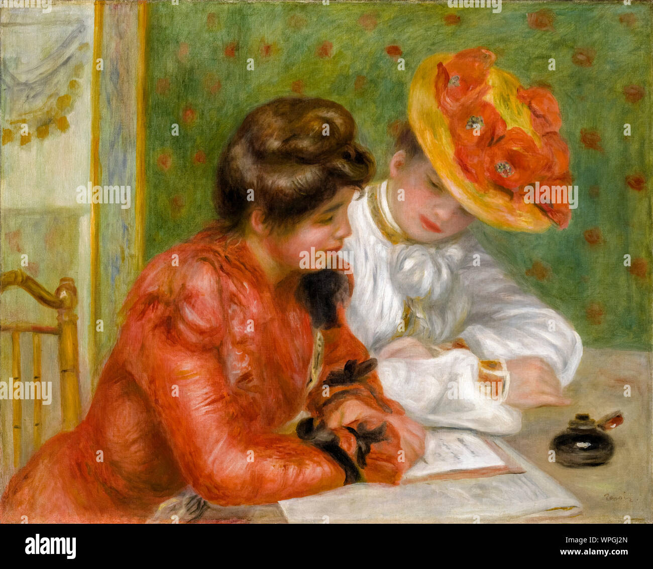 Pierre Auguste Renoir, la lettera, pittura, 1895-1900 Foto Stock