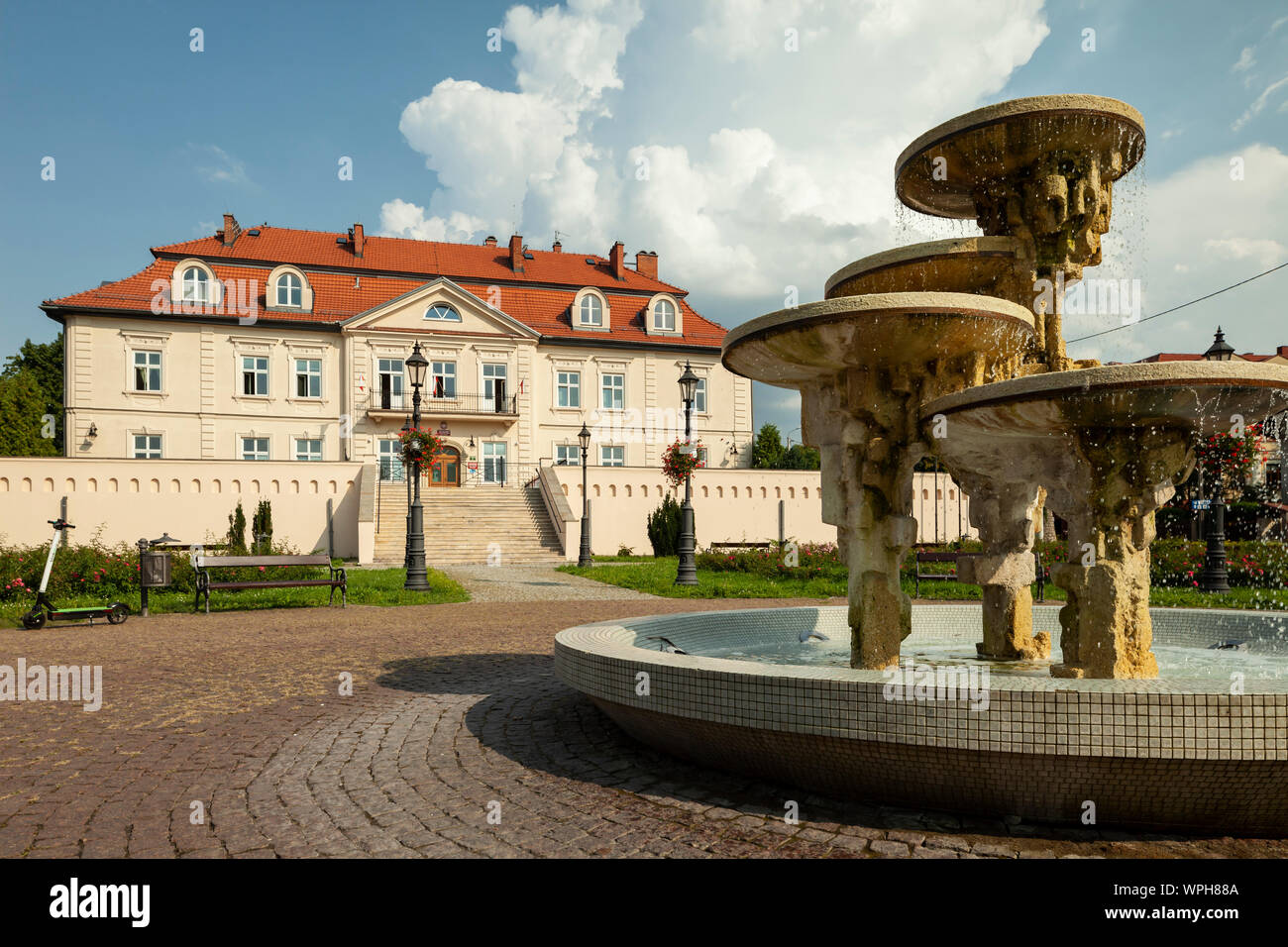 Pomeriggio estivo a Wieliczka, Polonia. Foto Stock