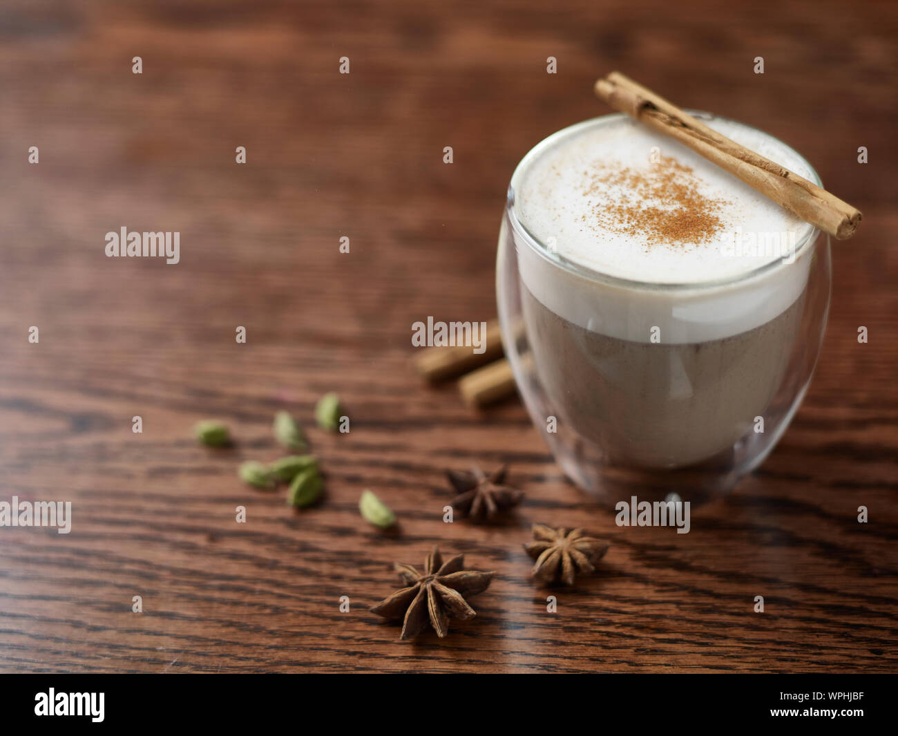 Il caffè e le erbe aromatiche Foto Stock