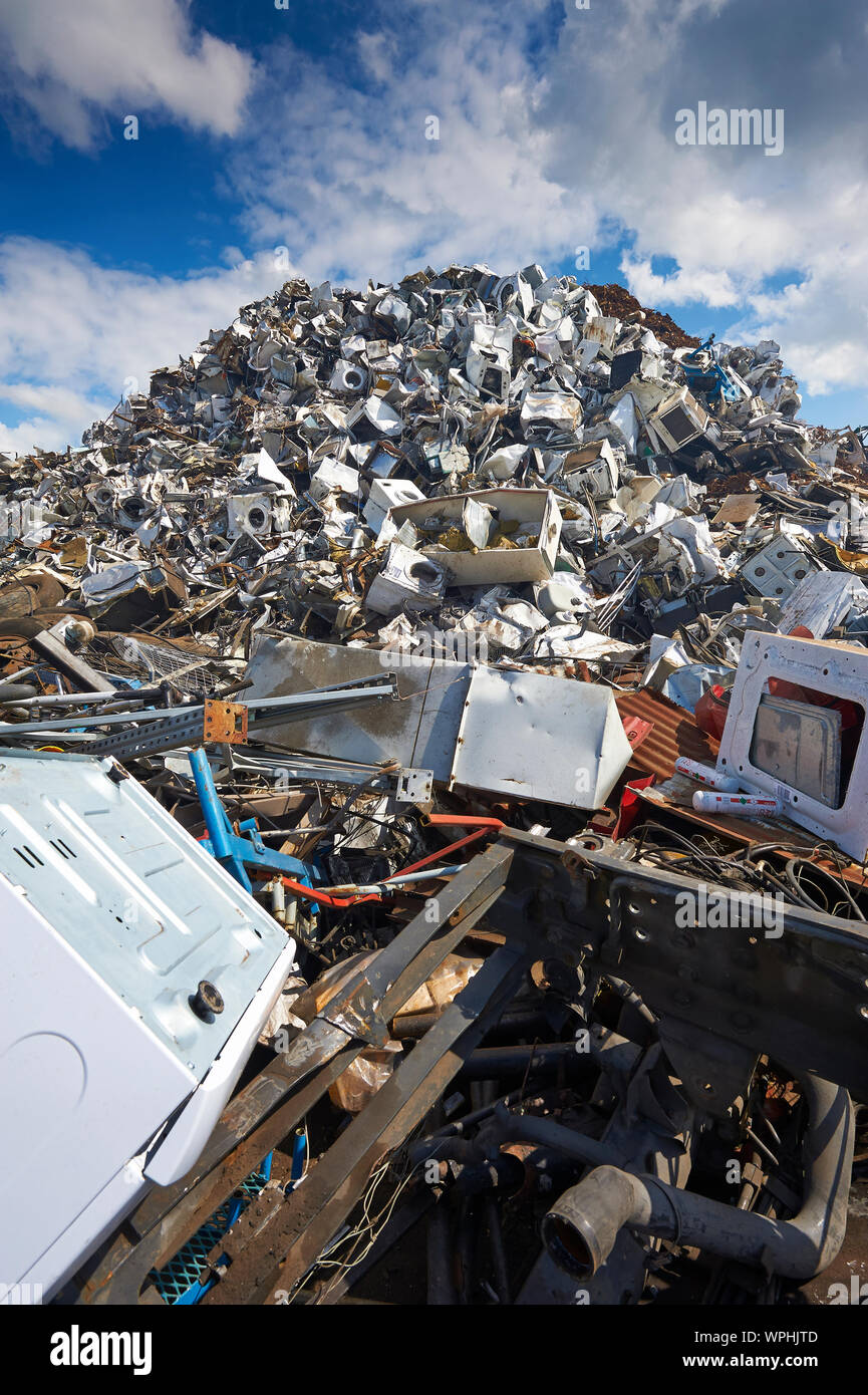 Rottami di metallo mountain Foto Stock