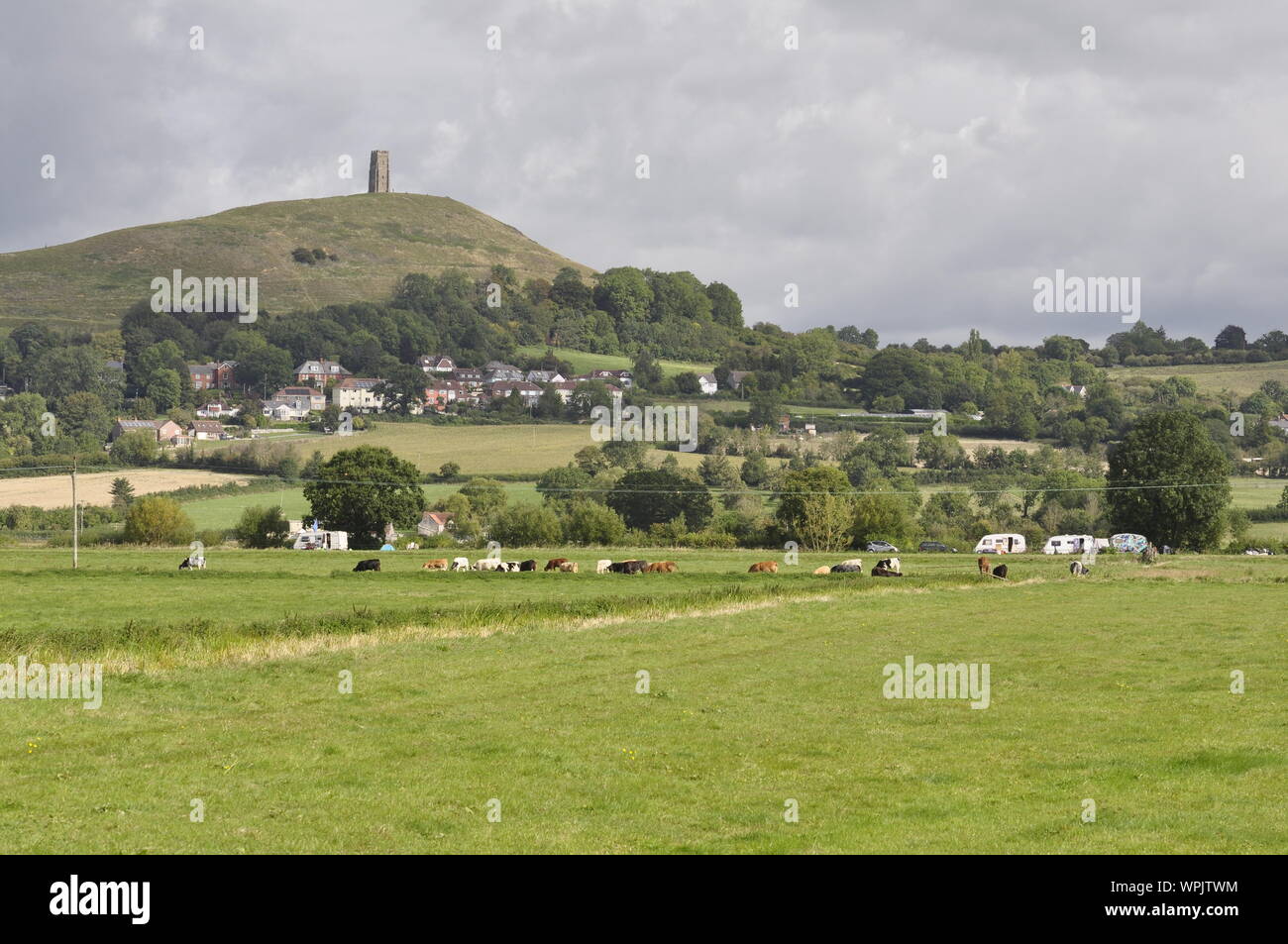 Glastonbury Tor, Somerset England Regno Unito Foto Stock