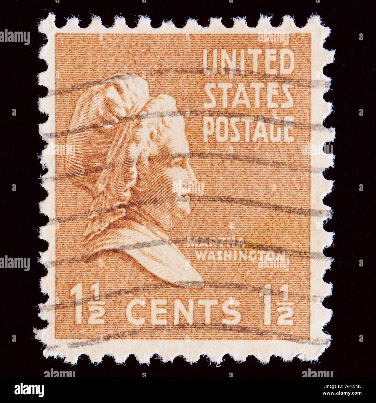 Stati Uniti Francobollo - Martha Washington (1731-1802), ex First Lady degli STATI UNITI D'AMERICA Foto Stock