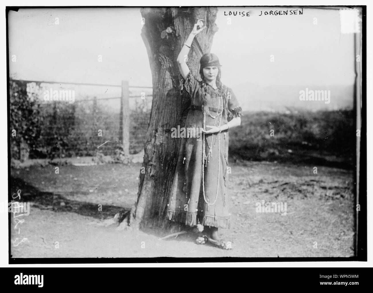 Louise Jorgensen in abito indiano Foto Stock