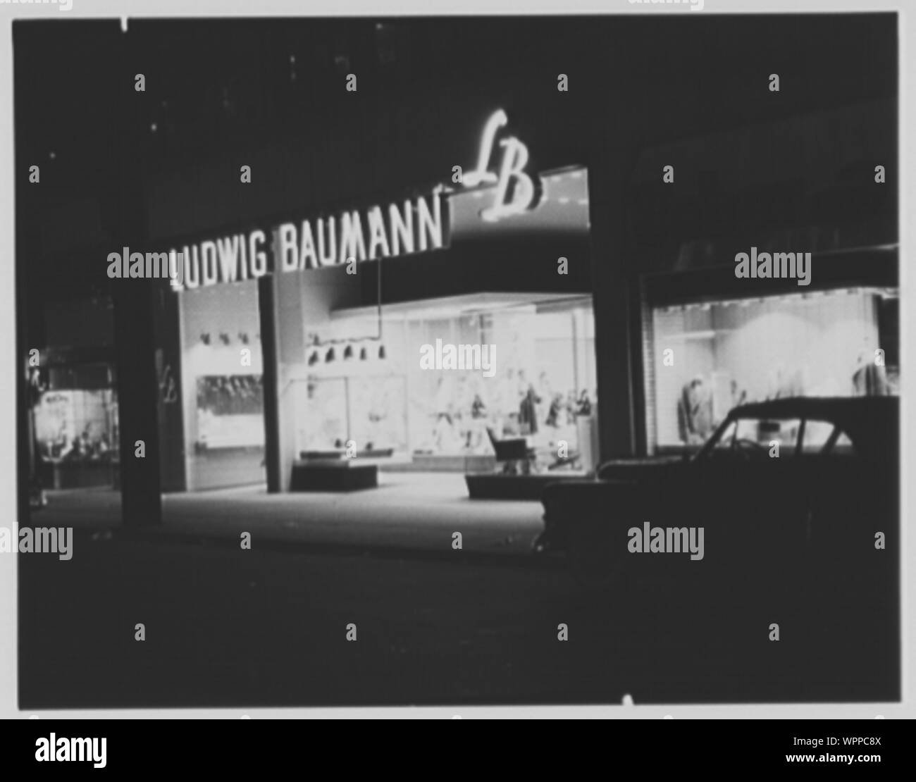Ludwig Baumann, business in Giamaica, New York. Foto Stock