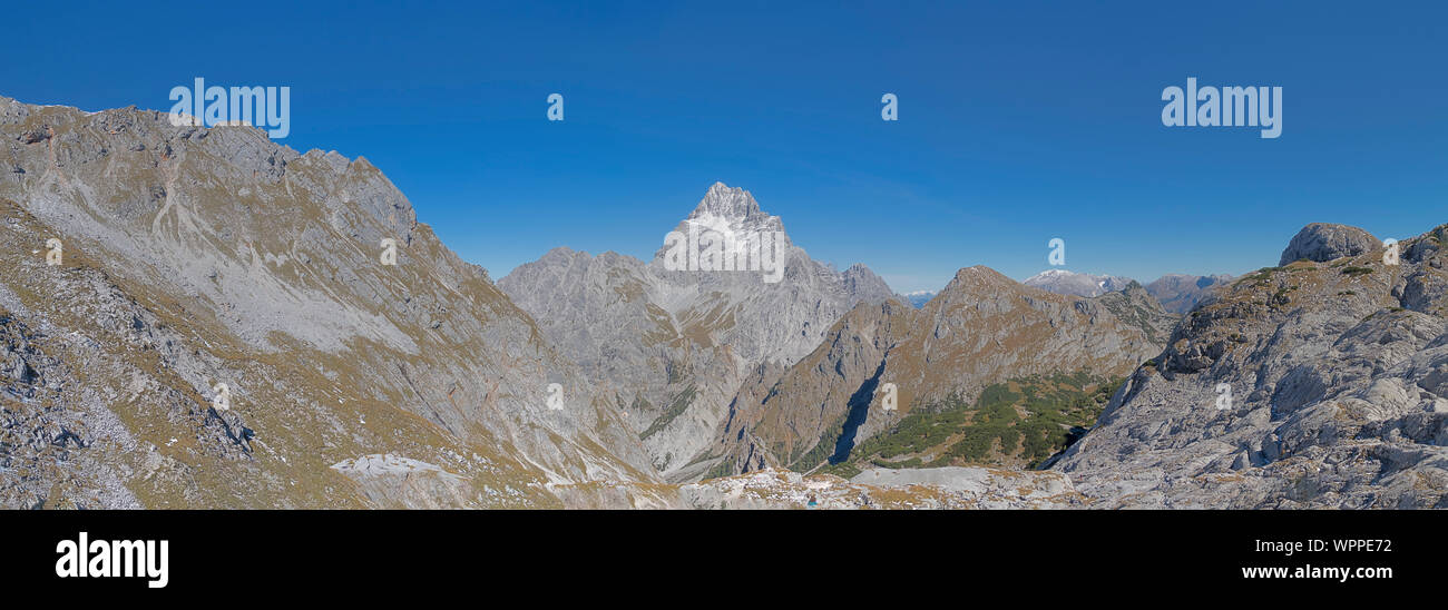 Panorama del Watzmann in Baviera Foto Stock