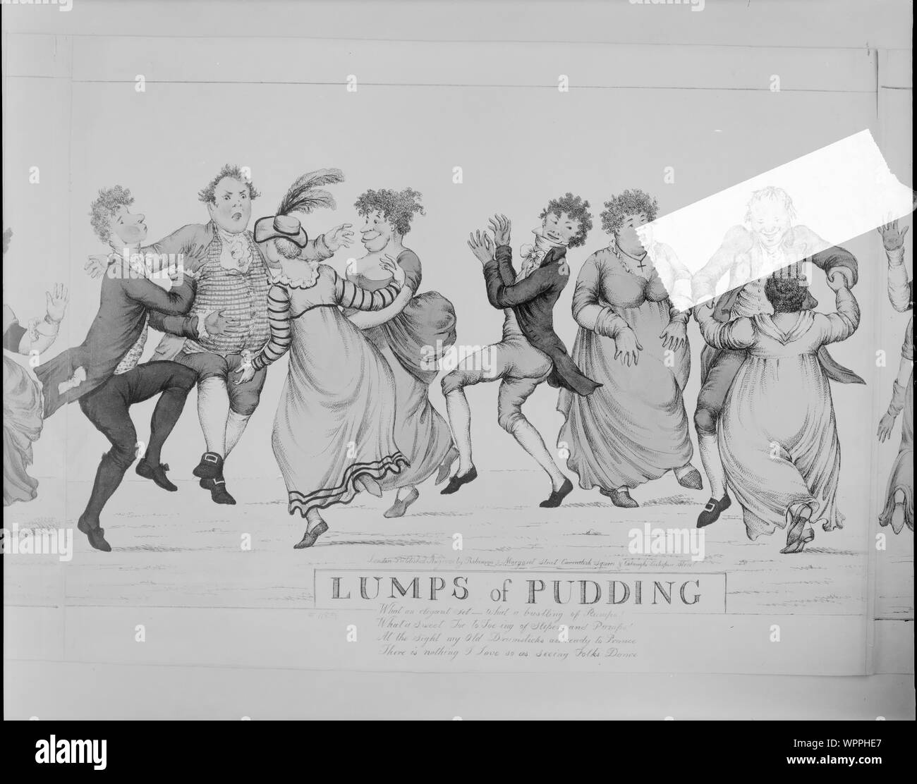 Grumi di pudding / H. W. Bunbury, Esqr., delin. ; Etch'd da W. Heath. Foto Stock
