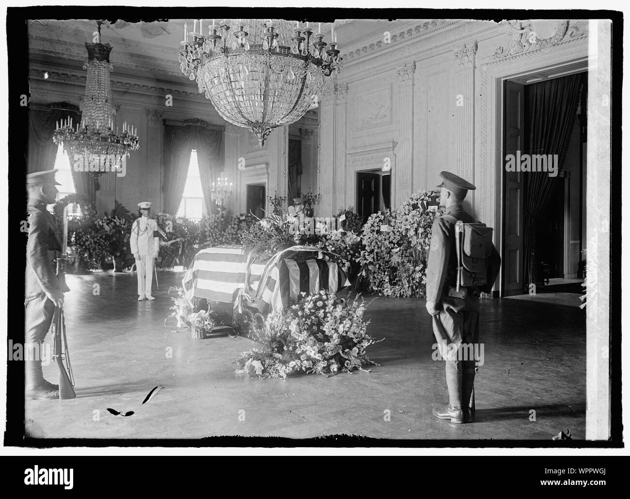 Giacente in stato alla Casa Bianca [Washington, D.C.] Foto Stock