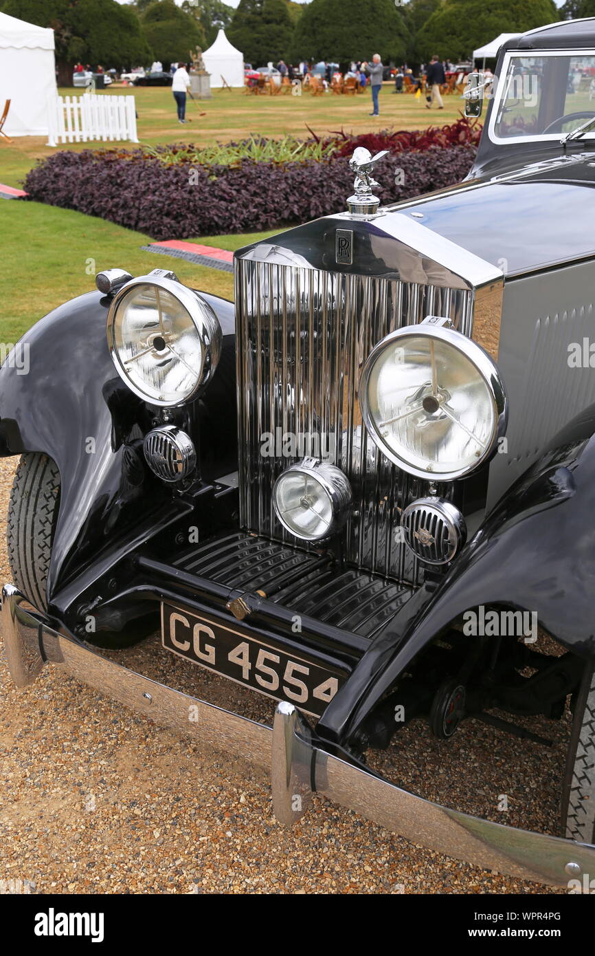 Rolls-Royce Phantom II Continental Sport Sedan (1933), il Concours di eleganza 2019, Hampton Court Palace, East Molesey Surrey, Inghilterra, Regno Unito, Europa Foto Stock
