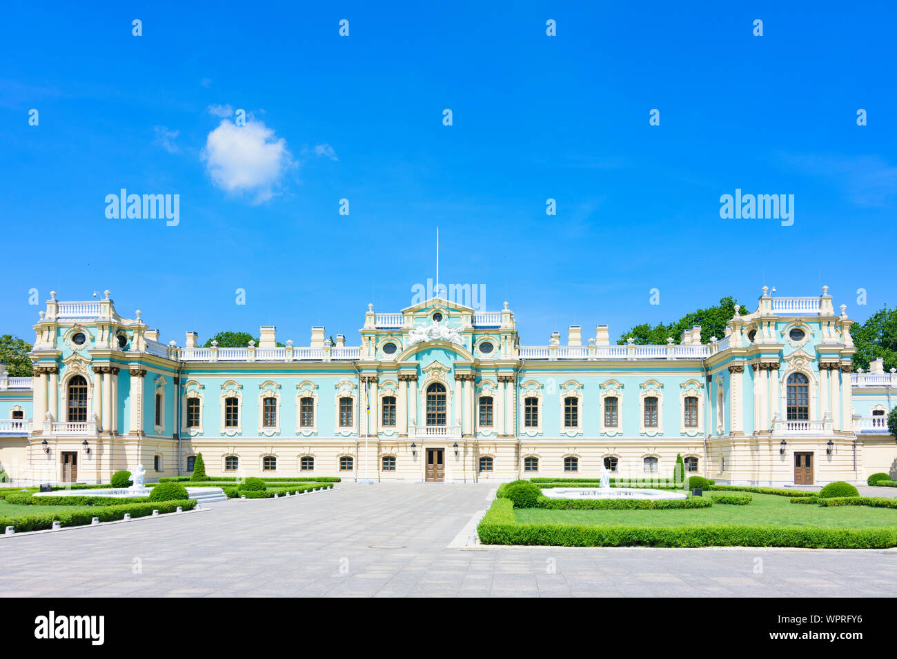 Kiev Kiev: Mariyinsky Palace, il cerimoniale ufficiale di residenza del Presidente della Repubblica di Ucraina in , di Kiev, Ucraina Foto Stock