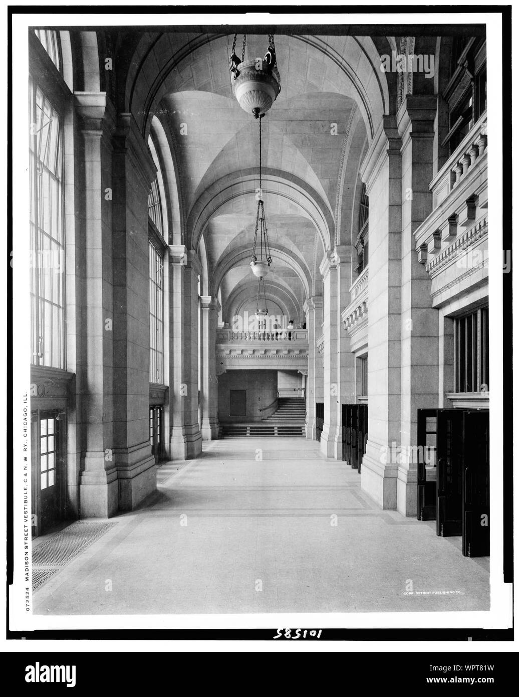 Madison Street vestibolo, C. & N.W. Ry., Chicago, Ill. Foto Stock