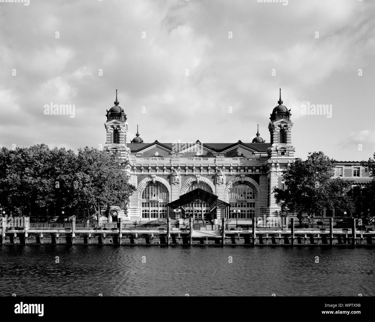 Principale centro di elaborazione a Ellis Island stazione di immigrazione, Jersey City, New Jersey Foto Stock