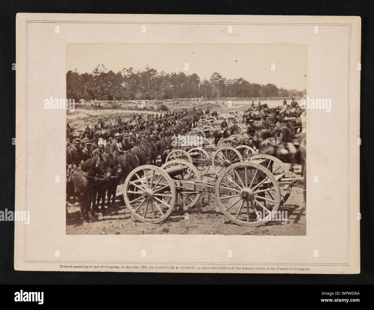Il Mag. Robertson batteria del cavallo di artiglieria, vicino a Richmond, Giugno 1862 Foto Stock